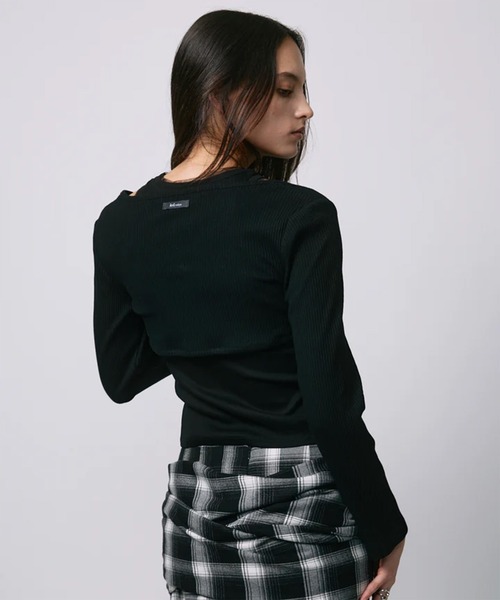 led.tokyo（レッドトウキョウ）の「【led.tokyo】2PIECE TOPS/2ピーストップス（Tシャツ/カットソー・レディース・ネイビー/レッド/ブラック・FREE）」の9枚目の写真