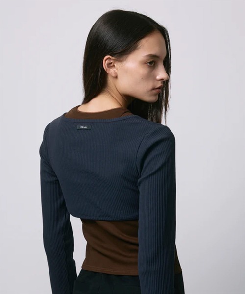 led.tokyo（レッドトウキョウ）の「【led.tokyo】2PIECE TOPS/2ピーストップス（Tシャツ/カットソー・レディース・ネイビー/レッド/ブラック・FREE）」の21枚目の写真