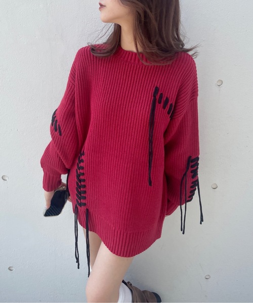 タイムセール！louiseMisha ニット ワンピース セール】 《XS-LLsize》マルチウェイニットワンピース【洗濯機