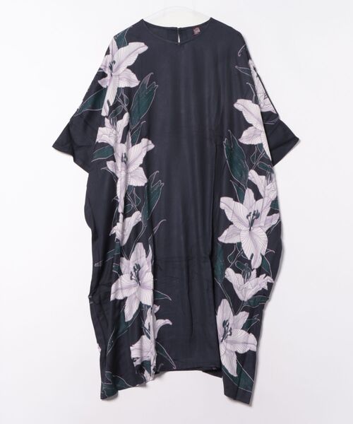 カヤ(カヤ)の「【カヤ】百合薫ワンピース(ワンピース・レディース・スミクロ/ネイビー/パープル系その他・FREE)」の2枚目の写真