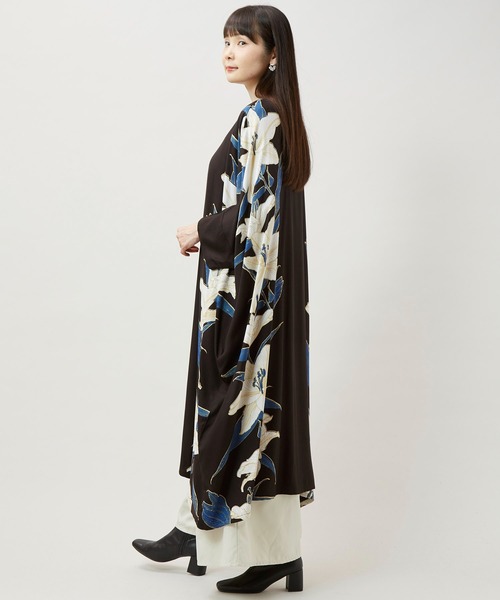 カヤ(カヤ)の「【カヤ】百合薫ワンピース(ワンピース・レディース・スミクロ/ネイビー/パープル系その他・FREE)」の6枚目の写真