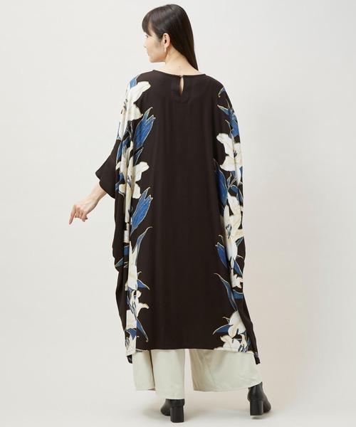 カヤ(カヤ)の「【カヤ】百合薫ワンピース(ワンピース・レディース・スミクロ/ネイビー/パープル系その他・FREE)」の7枚目の写真