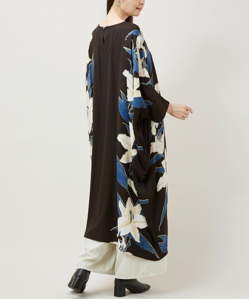 カヤ(カヤ)の「【カヤ】百合薫ワンピース(ワンピース・レディース・スミクロ/ネイビー/パープル系その他・FREE)」の8枚目の写真