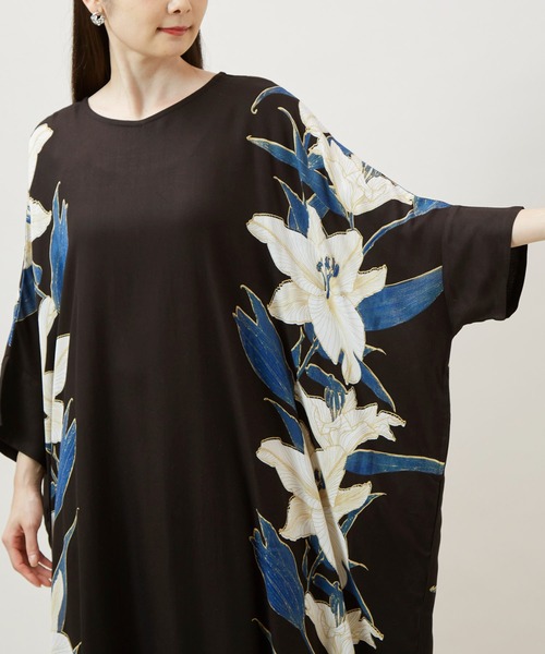 カヤ(カヤ)の「【カヤ】百合薫ワンピース(ワンピース・レディース・スミクロ/ネイビー/パープル系その他・FREE)」の11枚目の写真