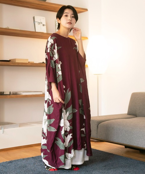 カヤ(カヤ)の「【カヤ】百合薫ワンピース(ワンピース・レディース・スミクロ/ネイビー/パープル系その他・FREE)」の18枚目の写真