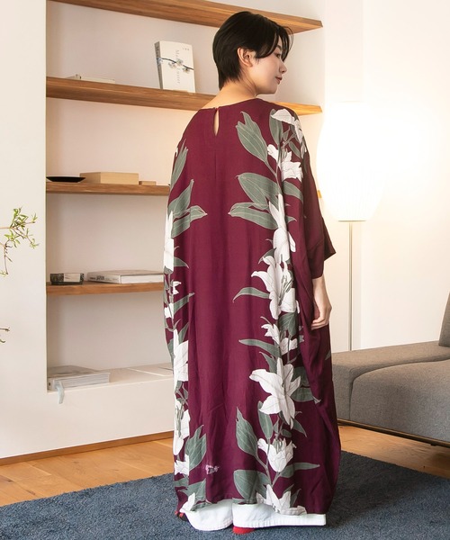 カヤ(カヤ)の「【カヤ】百合薫ワンピース(ワンピース・レディース・スミクロ/ネイビー/パープル系その他・FREE)」の17枚目の写真