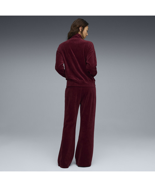 PUMA（プーマ）の「PUMA プーマ ウィメンズ ベロア リブ リラックスド スーツ 上下セット（ジャージ・レディース・ブラック/ピンク系その他2・SMALL/MEDIUM/LARGE/X-LARGE）」の13枚目の写真