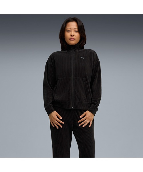 セール】PUMA プーマ ウィメンズ ベロア リブ リラックスド スーツ