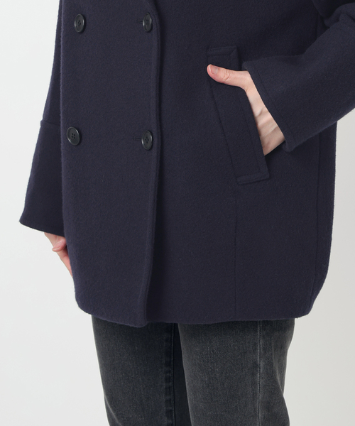 セール】《追加》尾州ウールスーパー100モッサPコート（ピーコート