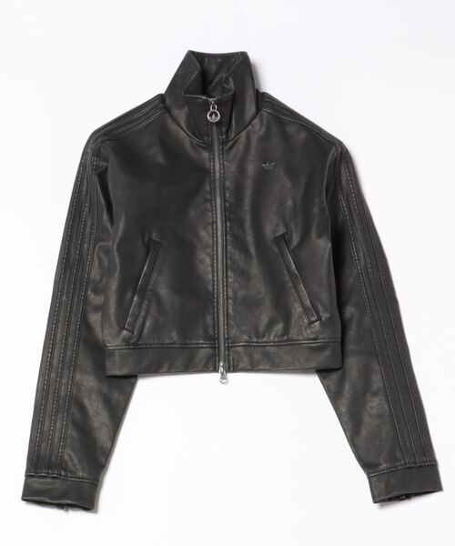 adidas アディダス W PLEATHER TT アウター JW7291 UTILITYBLACK