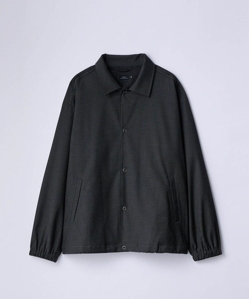 SLICK(スリック)の「【SLICK/スリック】T/R Gabardine Stretch Coach Jacket/TRギャバジンストレッチコーチジャケット/セットアップ(ブルゾン・メンズ・ブラック/チャコールグレー/ブラウン・3/1/2)」の3枚目の写真
