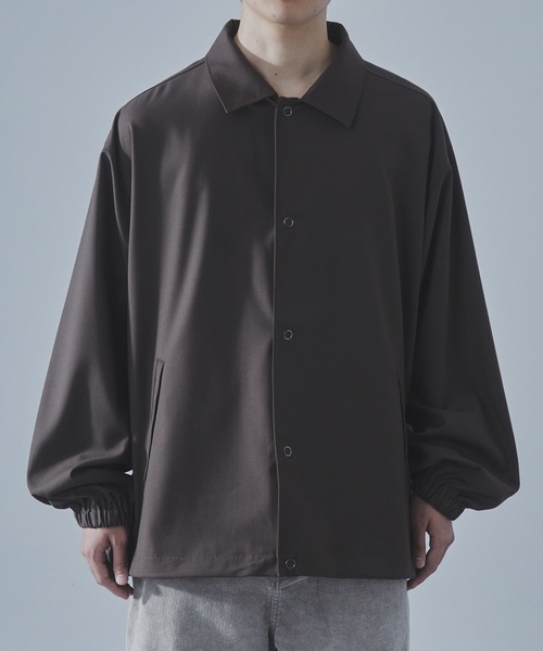 SLICK(スリック)の「【SLICK/スリック】T/R Gabardine Stretch Coach Jacket/TRギャバジンストレッチコーチジャケット/セットアップ(ブルゾン・メンズ・ブラック/チャコールグレー/ブラウン・3/1/2)」の16枚目の写真