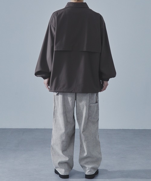 SLICK(スリック)の「【SLICK/スリック】T/R Gabardine Stretch Coach Jacket/TRギャバジンストレッチコーチジャケット/セットアップ(ブルゾン・メンズ・ブラック/チャコールグレー/ブラウン・3/1/2)」の19枚目の写真