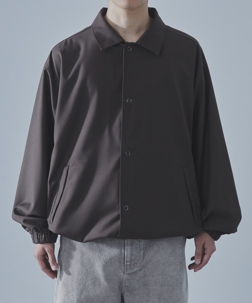 SLICK(スリック)の「【SLICK/スリック】T/R Gabardine Stretch Coach Jacket/TRギャバジンストレッチコーチジャケット/セットアップ(ブルゾン・メンズ・ブラック/チャコールグレー/ブラウン・3/1/2)」の20枚目の写真