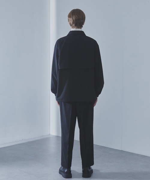 SLICK(スリック)の「【SLICK/スリック】T/R Gabardine Stretch Coach Jacket/TRギャバジンストレッチコーチジャケット/セットアップ(ブルゾン・メンズ・ブラック/チャコールグレー/ブラウン・3/1/2)」の9枚目の写真