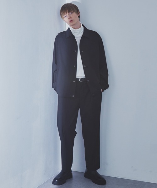SLICK/スリック】T/R Gabardine Stretch Coach Jacket/TRギャバジン