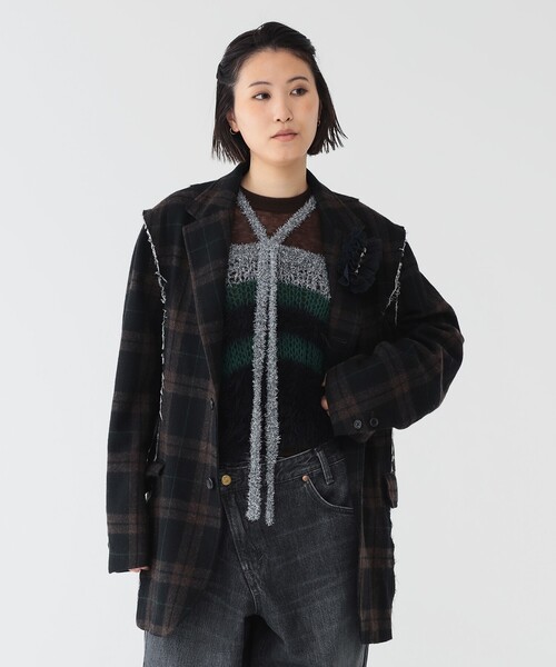 セール】【2/5再値下げ】リサイクルウール カットオフ ジャケット