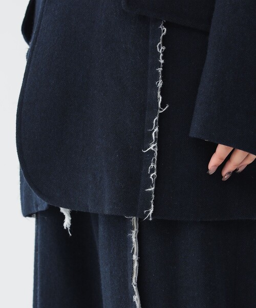 セール】リサイクルウール カットオフ ジャケット（テーラード
