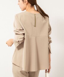 NOLLEY’S | 《セットアップ対応》ウォッシャブルストレッチギャババックフレアブラウス(シャツ/ブラウス)