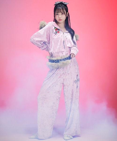 A'GEM/9 × .kom 『A'GEM/9/エージェムナイン』 Ed Hardy ベロア