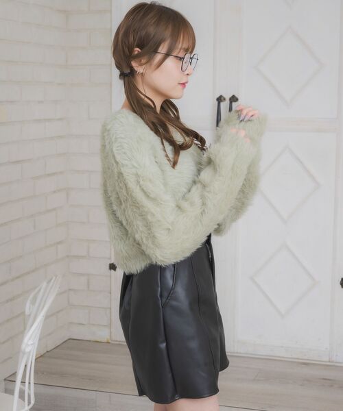 セール】キラキラシャギーカーデ（カーディガン/ボレロ）｜ems excite