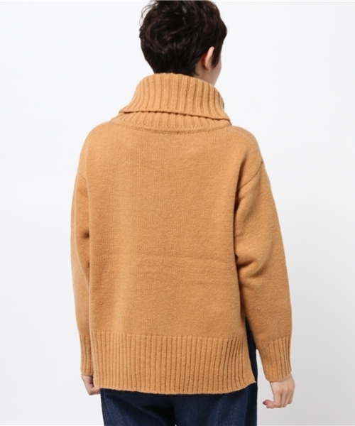 mystic（ミスティック）の「【mystic】オフタートルニット（ニット/セーター・レディース・カーキ/キャメル/オフホワイト/ブラック・ﾌﾘ-）」の13枚目の写真