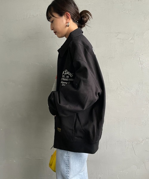 BEN DAVIS（ベンデイビス）の「【WEB限定】[BEN DAVIS/ベンデイビス] コットンダック スーベニアジャケット（ミリタリージャケット・レディース・ベージュ/ブラック・M/L）」の10枚目の写真