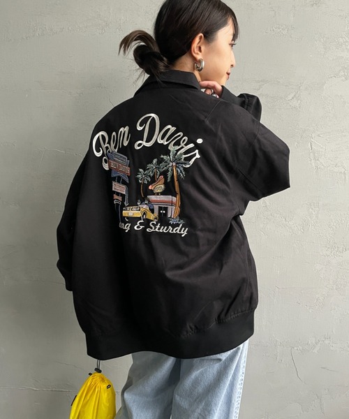 BEN DAVIS（ベンデイビス）の「【WEB限定】[BEN DAVIS/ベンデイビス] コットンダック スーベニアジャケット（ミリタリージャケット・レディース・ベージュ/ブラック・M/L）」の11枚目の写真