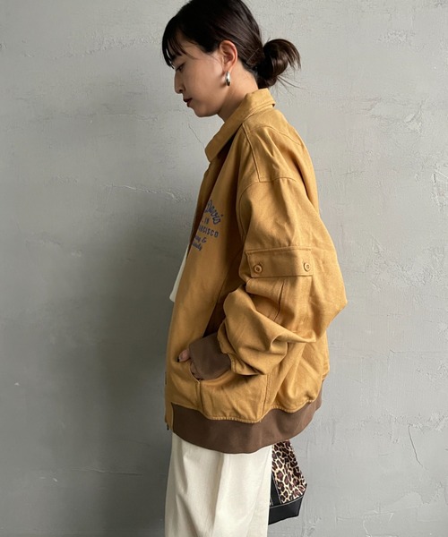 BEN DAVIS（ベンデイビス）の「【WEB限定】[BEN DAVIS/ベンデイビス] コットンダック スーベニアジャケット（ミリタリージャケット・レディース・ベージュ/ブラック・M/L）」の21枚目の写真