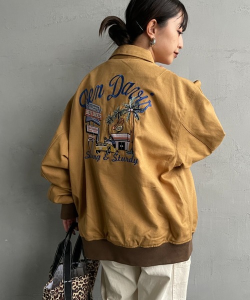 BEN DAVIS（ベンデイビス）の「【WEB限定】[BEN DAVIS/ベンデイビス] コットンダック スーベニアジャケット（ミリタリージャケット・レディース・ベージュ/ブラック・M/L）」の22枚目の写真