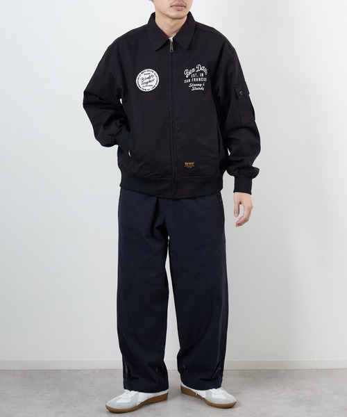 BEN DAVIS ブラック ジャケット L フェード感◎】BEN DAVIS ダック