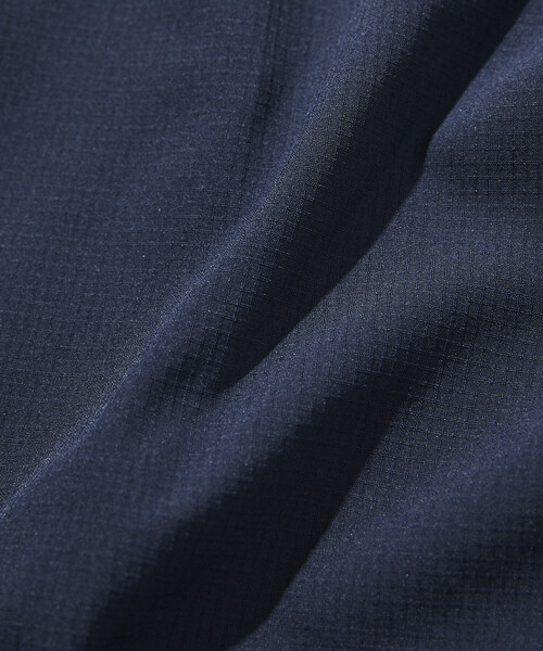 FREAK'S STORE（フリークスストア）の「限定展開 ALL WEATHER ACTIVE WEAR/オールウェザーアクティブウェア リラックスフィット ノーカラージャケットセットアップ/ワイドパンツ（ノーカラージャケット・メンズ・チャコールグレー/ブラック/ネイビー/グレイッシュベージュ・SMALL/MEDIUM/LARGE）」の9枚目の写真