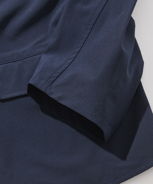 FREAK'S STORE（フリークスストア）の「限定展開 ALL WEATHER ACTIVE WEAR/オールウェザーアクティブウェア リラックスフィット ノーカラージャケットセットアップ/ワイドパンツ（ノーカラージャケット・メンズ・チャコールグレー/ブラック/ネイビー/グレイッシュベージュ・SMALL/MEDIUM/LARGE）」の11枚目の写真