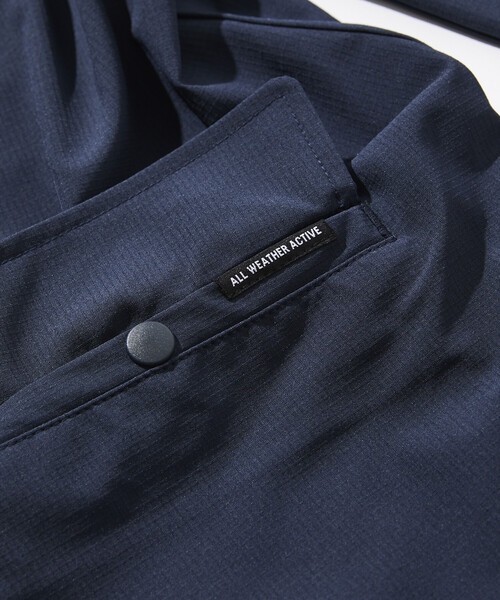 FREAK'S STORE（フリークスストア）の「限定展開 ALL WEATHER ACTIVE WEAR/オールウェザーアクティブウェア リラックスフィット ノーカラージャケットセットアップ/ワイドパンツ（ノーカラージャケット・メンズ・チャコールグレー/ブラック/ネイビー/グレイッシュベージュ・SMALL/MEDIUM/LARGE）」の12枚目の写真