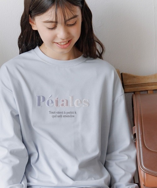GLOBAL WORK（グローバルワーク）の「ヘビロッTEE/モチーフ長袖/579701（Tシャツ/カットソー・キッズ・ホワイト/チャコールグレー/ブルー系その他/パープル系その他/ホワイト系その他2・130cm/140cm/150cm/160cm）」の4枚目の写真