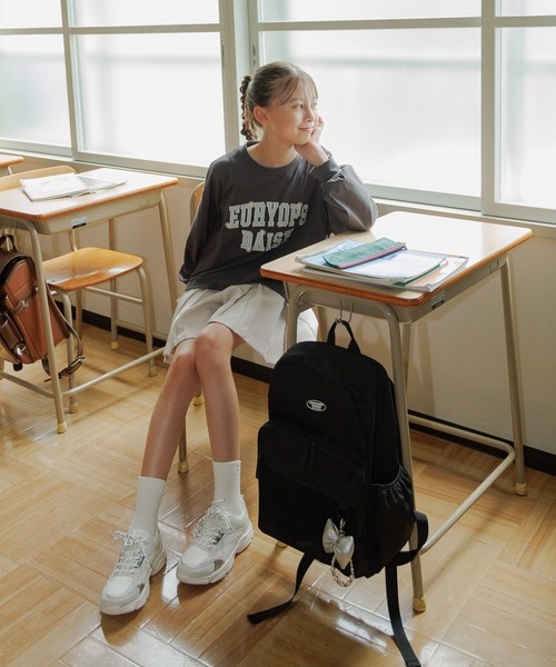 GLOBAL WORK（グローバルワーク）の「ヘビロッTEE/モチーフ長袖/579701（Tシャツ/カットソー・キッズ・ホワイト/チャコールグレー/ブルー系その他/パープル系その他/ホワイト系その他2・130cm/140cm/150cm/160cm）」の6枚目の写真