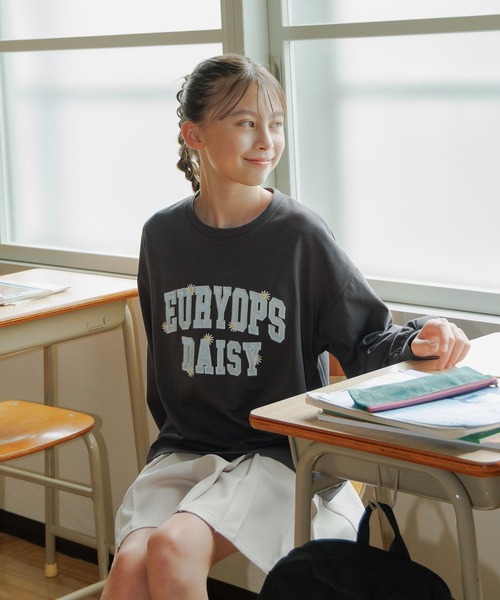 GLOBAL WORK（グローバルワーク）の「ヘビロッTEE/モチーフ長袖/579701（Tシャツ/カットソー・キッズ・ホワイト/チャコールグレー/ブルー系その他/パープル系その他/ホワイト系その他2・130cm/140cm/150cm/160cm）」の8枚目の写真