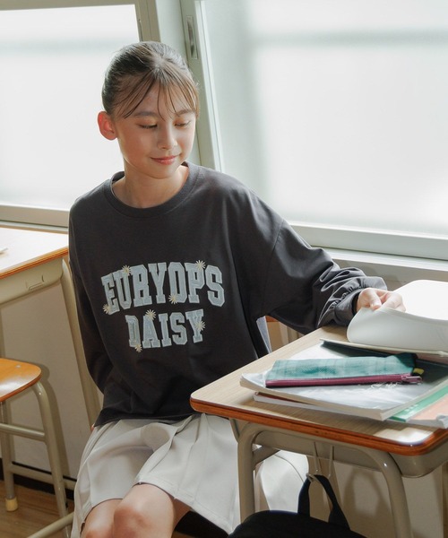 GLOBAL WORK（グローバルワーク）の「ヘビロッTEE/モチーフ長袖/579701（Tシャツ/カットソー・キッズ・ホワイト/チャコールグレー/ブルー系その他/パープル系その他/ホワイト系その他2・130cm/140cm/150cm/160cm）」の10枚目の写真