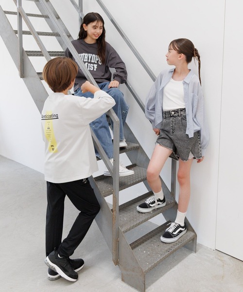 GLOBAL WORK（グローバルワーク）の「ヘビロッTEE/モチーフ長袖/579701（Tシャツ/カットソー・キッズ・ホワイト/チャコールグレー/ブルー系その他/パープル系その他/ホワイト系その他2・130cm/140cm/150cm/160cm）」の13枚目の写真