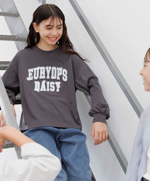 GLOBAL WORK（グローバルワーク）の「ヘビロッTEE/モチーフ長袖/579701（Tシャツ/カットソー・キッズ・ホワイト/チャコールグレー/ブルー系その他/パープル系その他/ホワイト系その他2・130cm/140cm/150cm/160cm）」の15枚目の写真