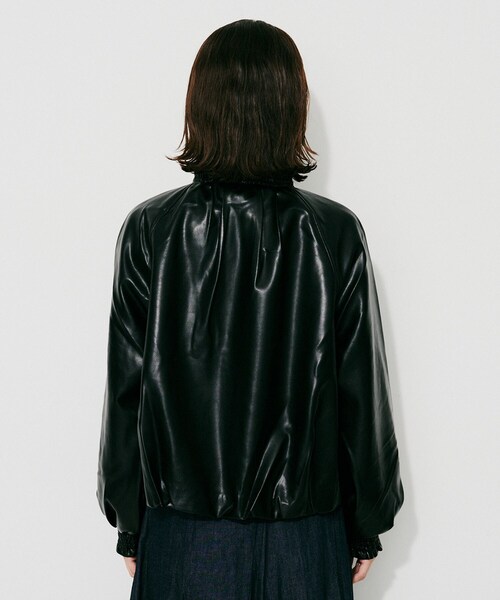 UNTITLED(アンタイトル)の「【MARILYN MOON】ソフトレザー調ブルゾン(ブルゾン・レディース・ブラック・02)」の11枚目の写真