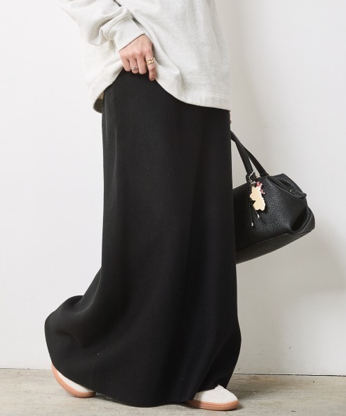 CHIC STYLE（シックスタイル）の「ニットナローマキシスカート＜大きいサイズ有＞シックスタイル（スカート・レディース・ボルドー/グレー/ブラック/アイボリー・L/M/3L/LL/5L/4L）」の21枚目の写真