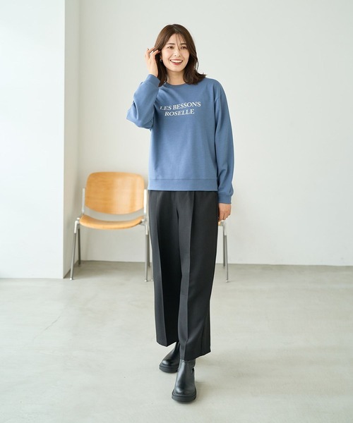 FOUND GOOD（ファウンドグッド）の「フロントボタンワイドP（その他パンツ・レディース・グレー系5/ブラック/ブラウン系5・S/M/L）」の4枚目の写真