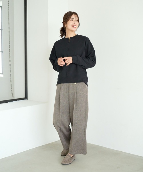 FOUND GOOD（ファウンドグッド）の「フロントボタンワイドP（その他パンツ・レディース・グレー系5/ブラック/ブラウン系5・S/M/L）」の13枚目の写真