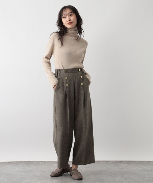 FOUND GOOD（ファウンドグッド）の「フロントボタンワイドP（その他パンツ・レディース・グレー系5/ブラック/ブラウン系5・S/M/L）」の18枚目の写真