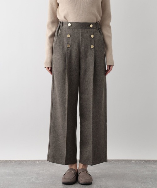 FOUND GOOD（ファウンドグッド）の「フロントボタンワイドP（その他パンツ・レディース・グレー系5/ブラック/ブラウン系5・S/M/L）」の21枚目の写真