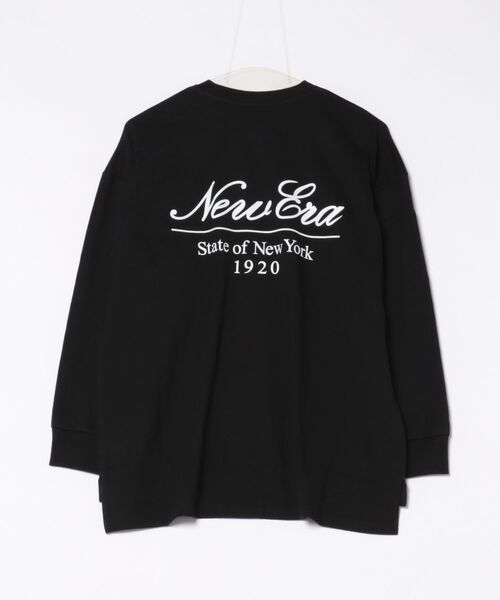 NEW ERA(ニューエラ)の「NEW ERA/ニューエラ WS LS OVERSIZED COTTON T ロンT 14674699/14674700(Tシャツ/カットソー・レディース・ホワイト/ブラック・M/S)」の3枚目の写真