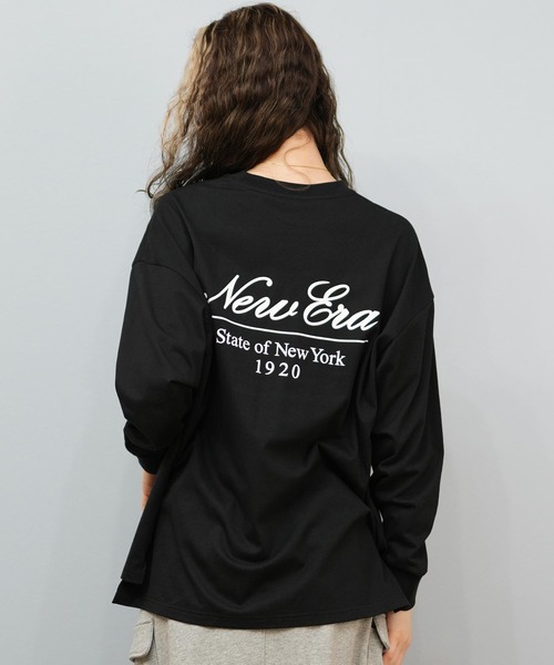 NEW ERA(ニューエラ)の「NEW ERA/ニューエラ WS LS OVERSIZED COTTON T ロンT 14674699/14674700(Tシャツ/カットソー・レディース・ホワイト/ブラック・M/S)」の10枚目の写真