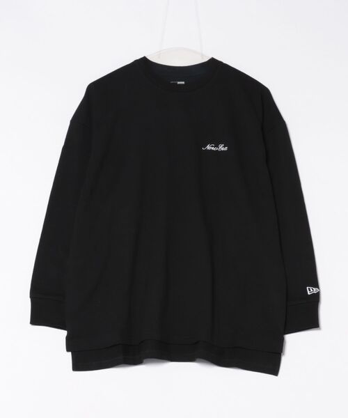 NEW ERA(ニューエラ)の「NEW ERA/ニューエラ WS LS OVERSIZED COTTON T ロンT 14674699/14674700(Tシャツ/カットソー・レディース・ホワイト/ブラック・M/S)」の14枚目の写真