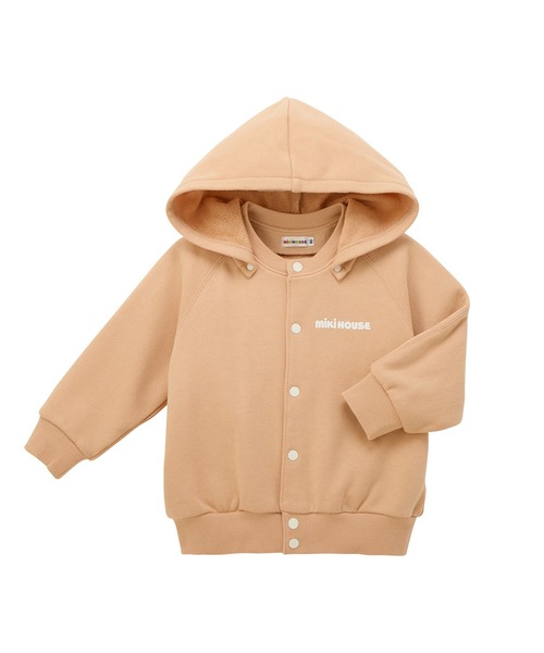 MIKI HOUSE(ミキハウス)の「【WEB限定】バックロゴパーカー(パーカー・キッズ・ブラック/ベージュ/ロイヤルブルー/ラベンダー・80cm/90cm/100cm/110cm/120cm/130cm)」の14枚目の写真